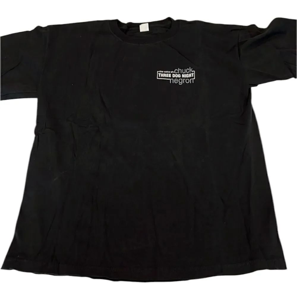 Vintage authentic autographed Chuck NegronT-shirt signed on image mens szXL EVC